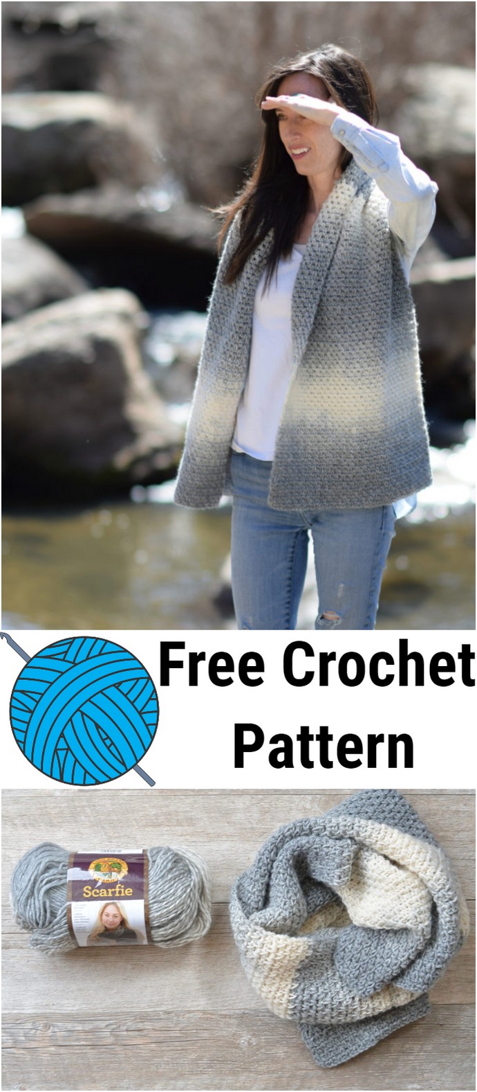 Bonfire Crocheted Scarf Free Pattern