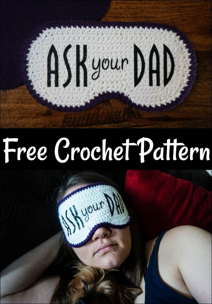 Crochet Sleep Mask Free Crochet Pattern