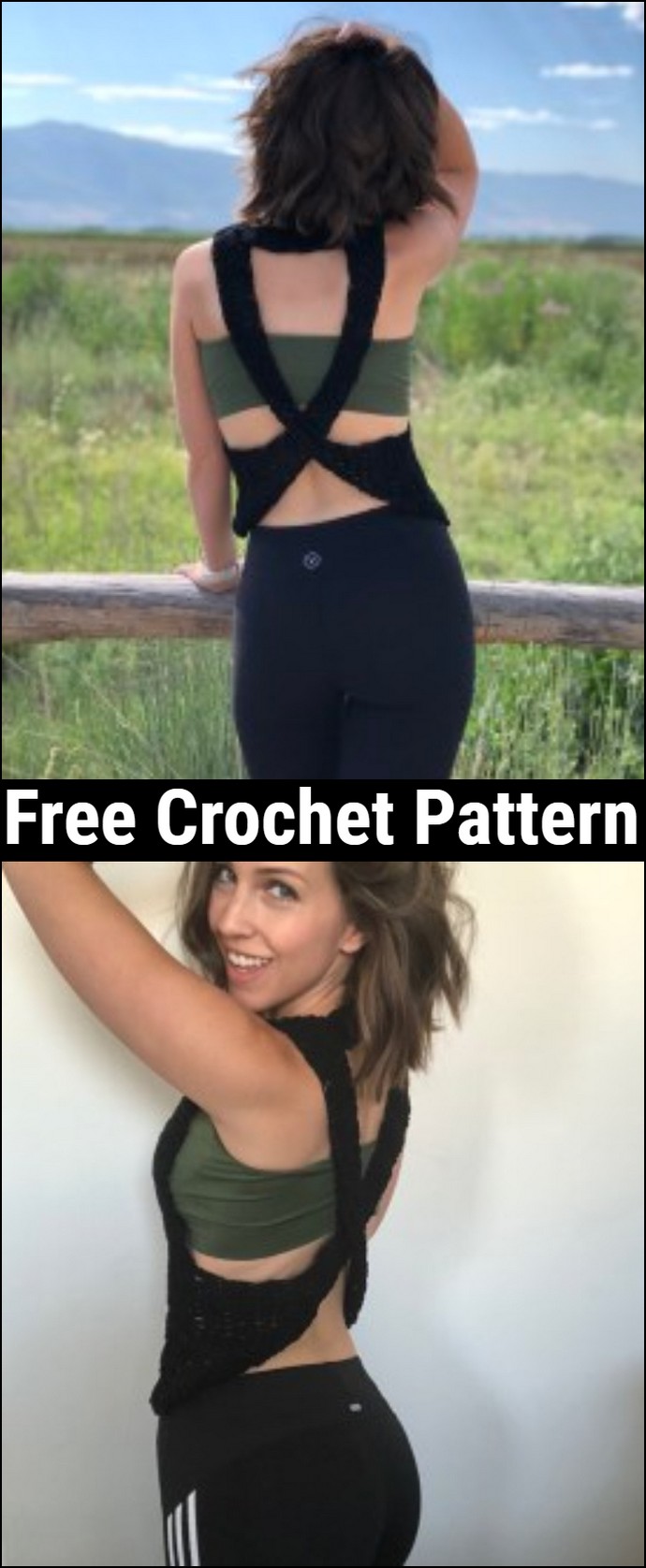 Cross Back Free Crochet Top