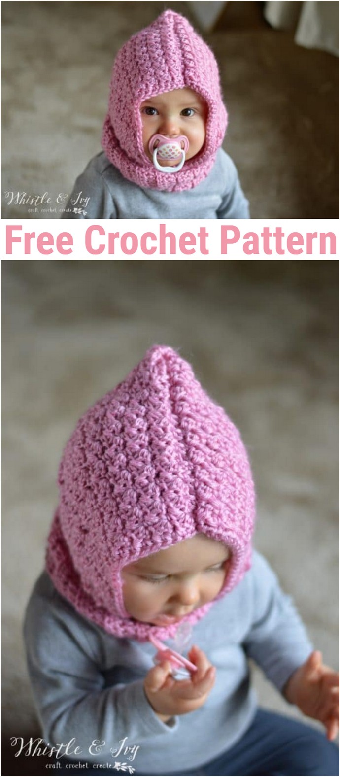 Free Crochet Baby Hooded Cowl