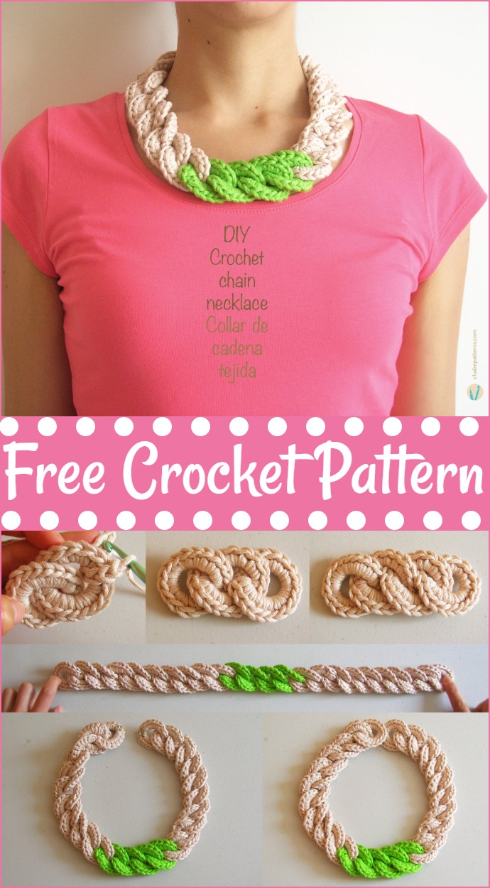 Free Crochet Chain Necklace