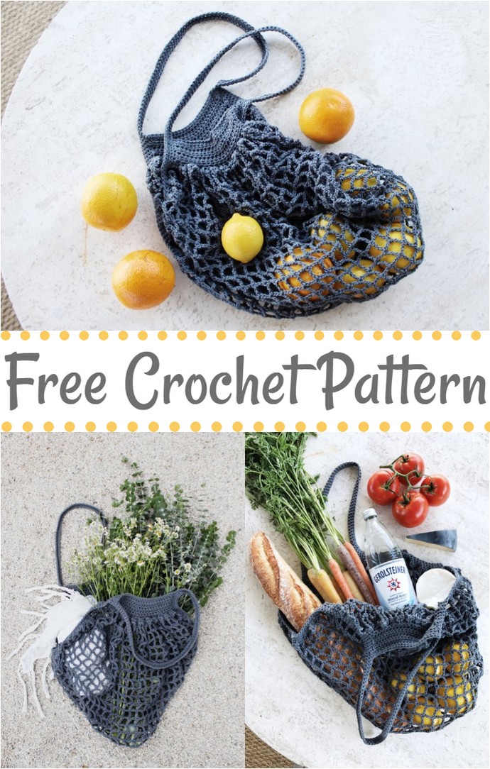Free Crochet French Market Bag