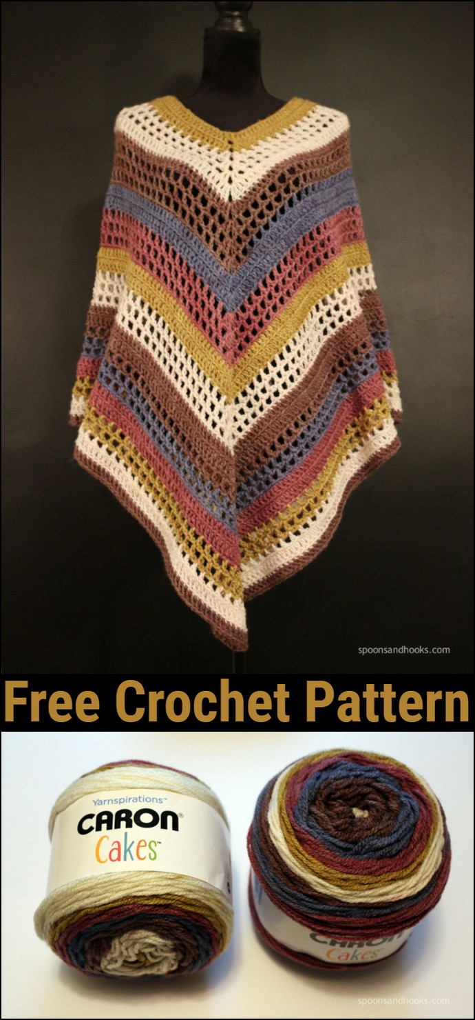 Free Crochet Pattern The Easiest Poncho
