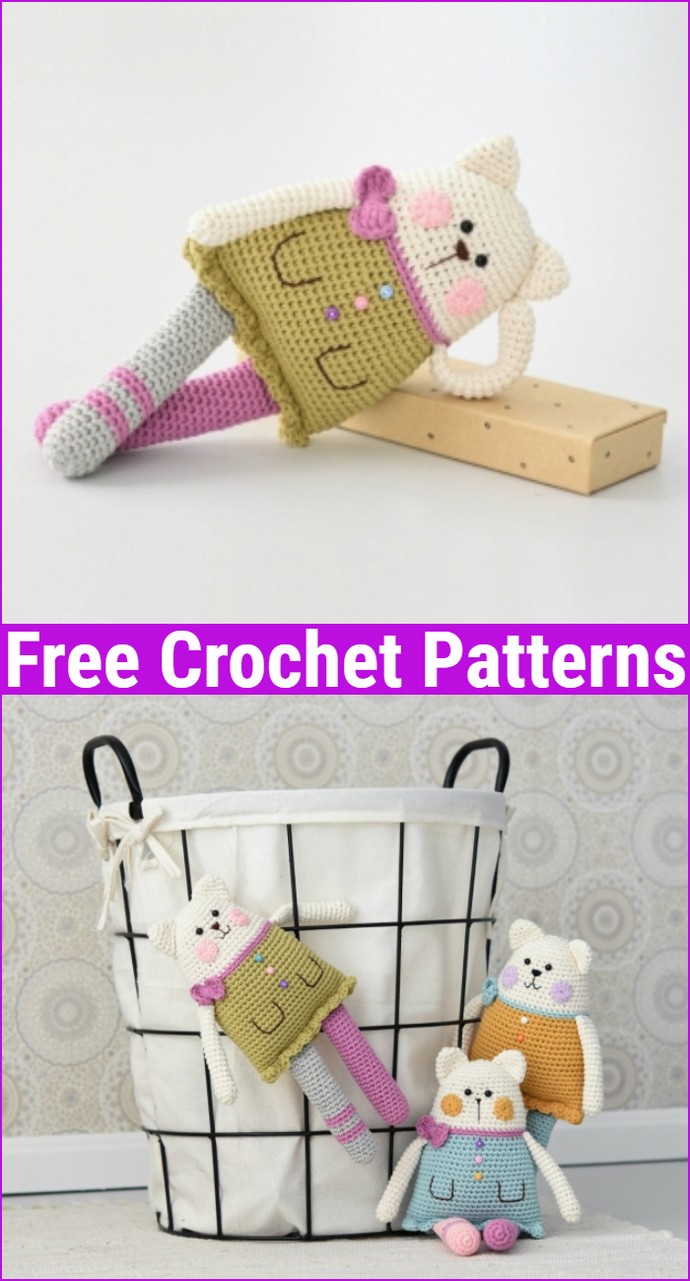 Free Crochet Rag Doll Cat