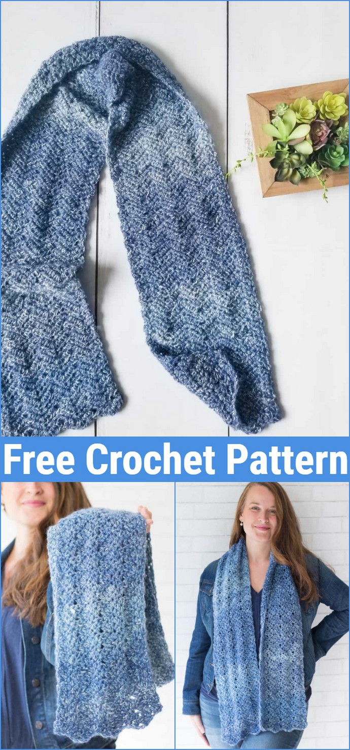 Luna Chevron Scarf Crochet Pattern