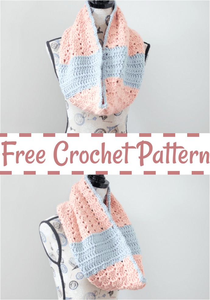 Peach Perfect Cowl Free Crochet Pattern
