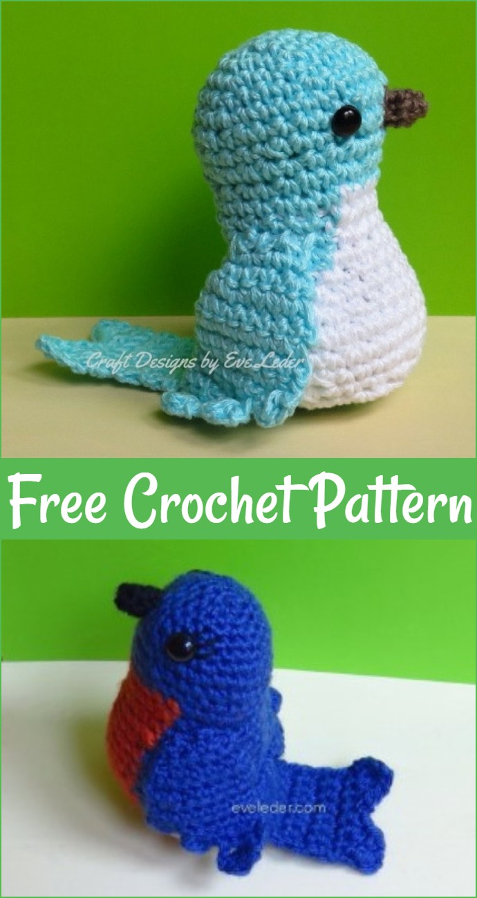 Crochet Bluebird Free Pattern
