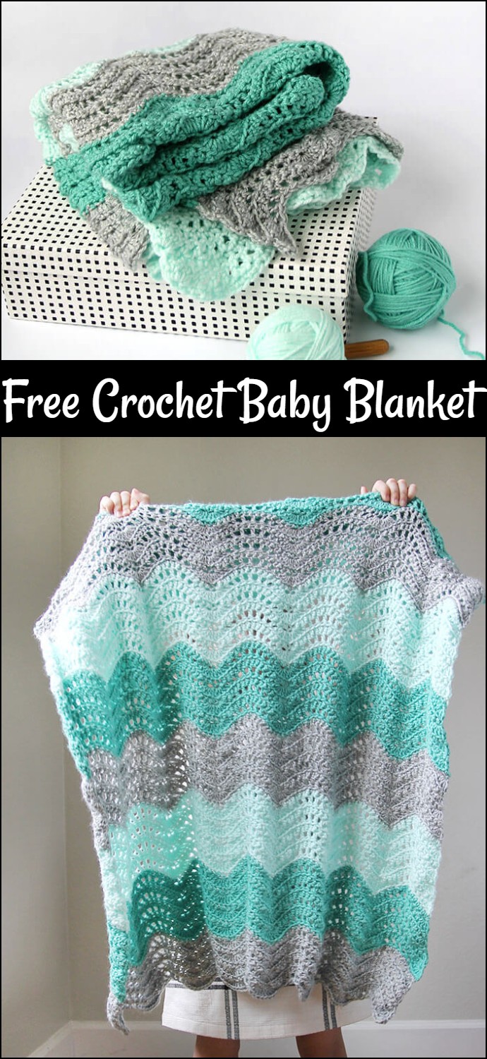 Crochet Feather And Fan Baby Blanket Free Pattern