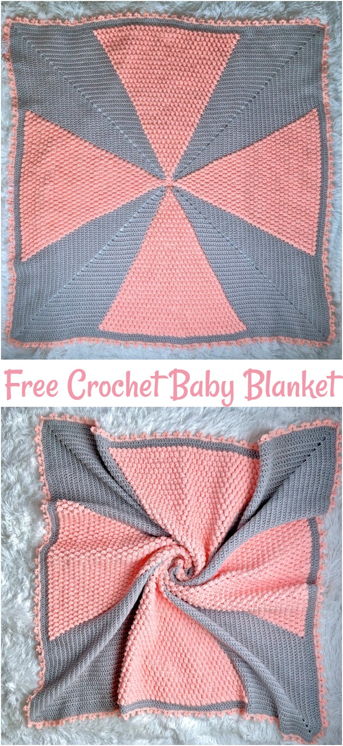Cross My Heart Baby Blanket Free Crochet Pattern