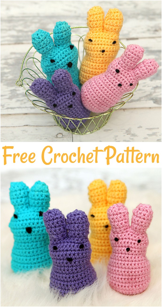 Easter Peeps Free Crochet Pattern