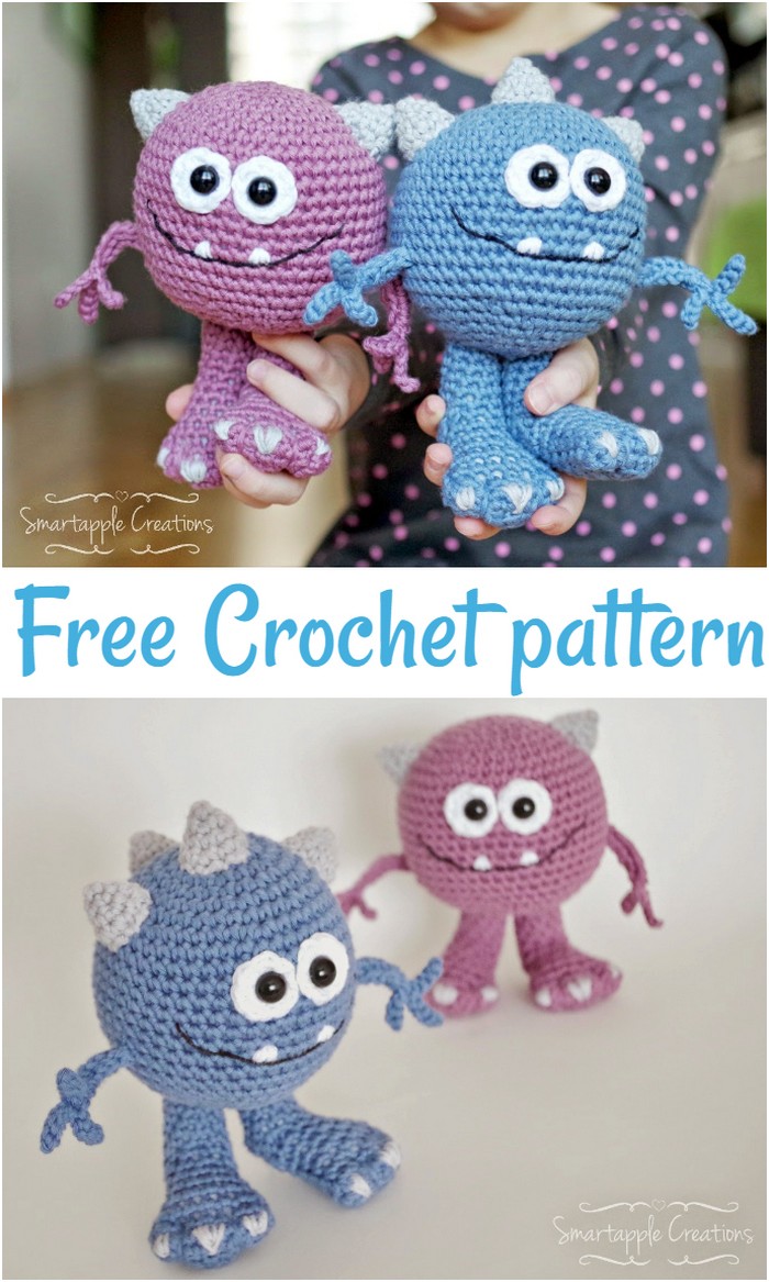 Free Crochet Huggy Monsters