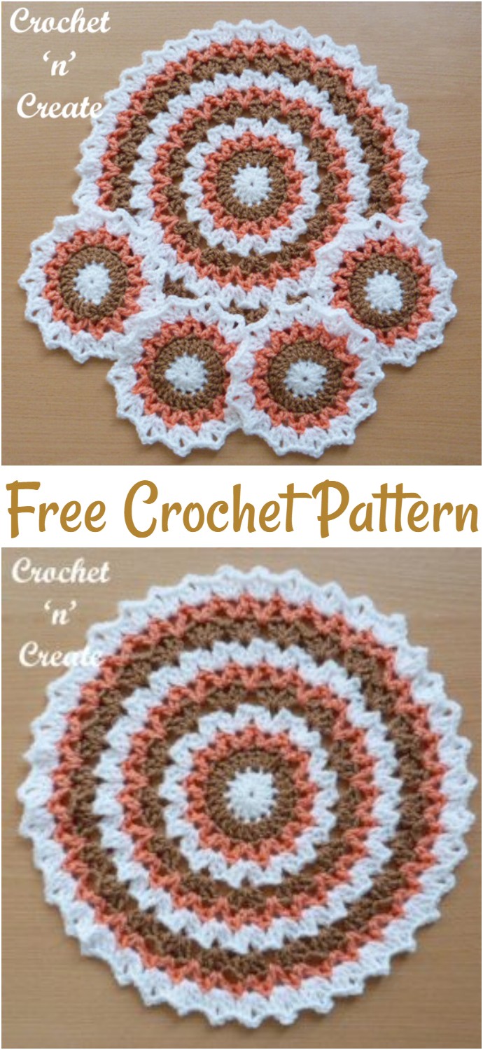 Free Crochet Mat Coaster
