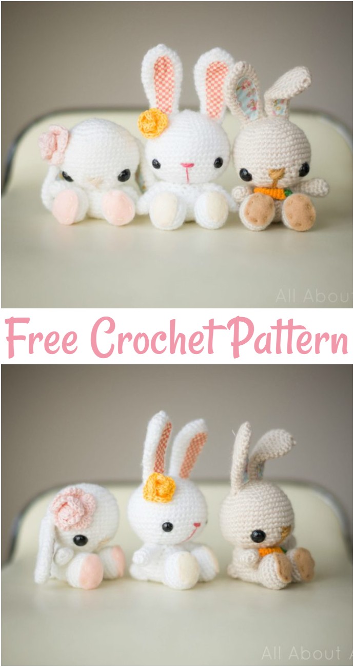 Free Crochet Spring Bunnies