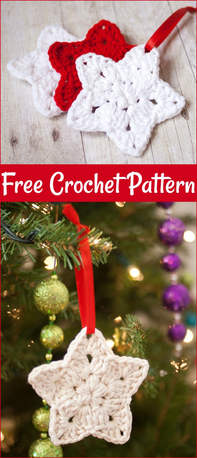 Free Crochet Star Ornament Pattern