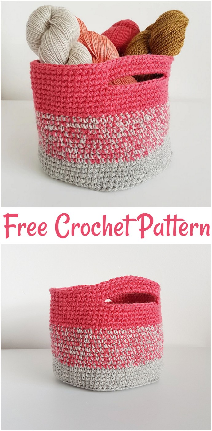 Stash Basket Free Crochet Pattern